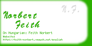 norbert feith business card